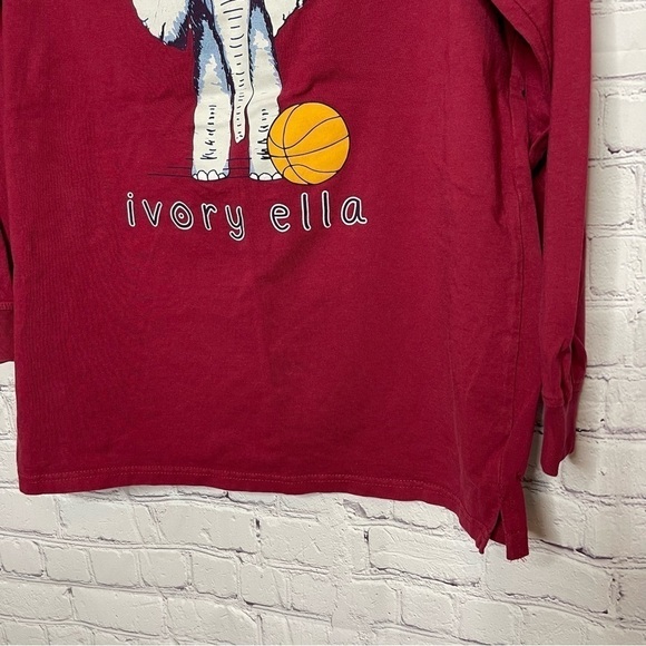 Ivory Ella Long Sleeve Basketball Tee size Small - Picture 4 of 7